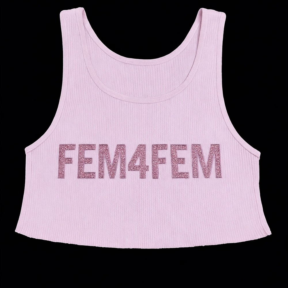 FEM4FEM Pink Crop Top